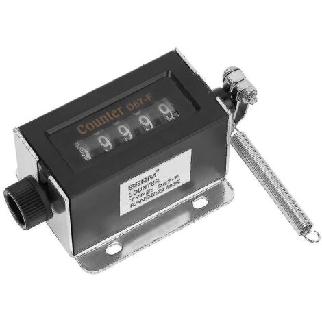 Compteur mécanique, compteur à 5 chiffres D67f, compteur de coups 0-99999