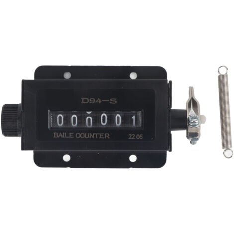 Compteur mécanique D94-S 6 chiffres (0-999999) avec remise à zéro par traction