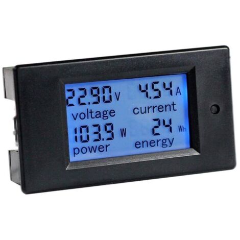 Compteur Multifonction LCD 6,5-100V 20A Courant Tension Puissance Énergie Voltmètre Ampèremètre