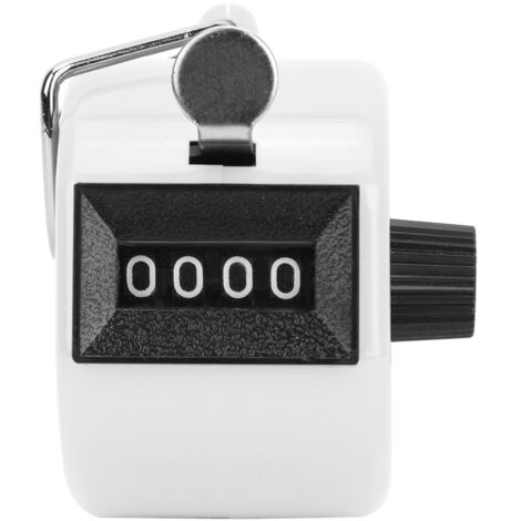 Compteur numérique BERM 4 chiffres portable avec remise à zéro manuelle - Crochet inclus pour décompte facile