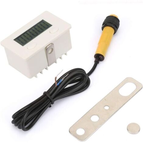 Compteur Numérique LCD 5 Chiffres, Poinçon à Induction Magnétique, Compteur Pro de Haute Précision