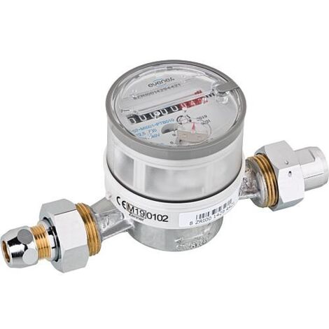 Compteur pour vanne d’angle Q3-2,5 (QN1,5m³/h), DN20 (3/4"),l:80mm