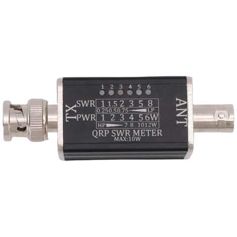 Compteur SWR 10W avec 6 indicateurs LED, fréquence 1-30MHz, rapport d'onde stationnaire, Interface BNC