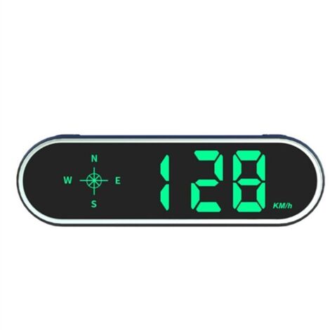 Compteur Vitesse GPS HUD Universel Affichage Tête Haute avec Boussole Alarme Survitesse pour Tous Véhicules