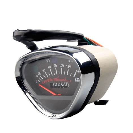 Compteur Vitesse Moto Mécanique Rétro DAX 70 Jialing70, Tableau de Bord Tachymètre Kilométrique, Précision Mesure Lecture Instrumentale, Rétroéclairé, 0.35kg