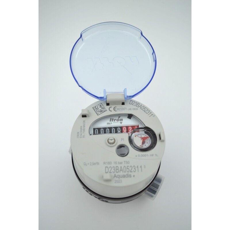 Compteur Volumétrique Eau Froide Itron Aquadis Plus P1HR DN15 L110mm R160 - AQH15110CB160