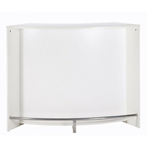 Comptoir de bar 2 portes blanc Snack 134cm