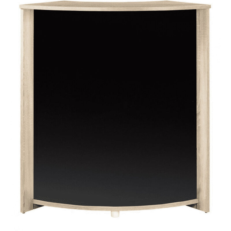 Les Tendances – Comptoir de bar en chêne naturel et noir 96cm – Étagères réglables – Repose-pieds métallique – Fabriqué en France Les Tendances – Comptoir de bar en chêne naturel et noir 96cm – Étagères réglables – Repose-pieds métallique – Fabriqué en France