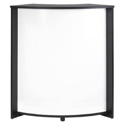 Comptoir de bar noir et blanc Snack 96cm