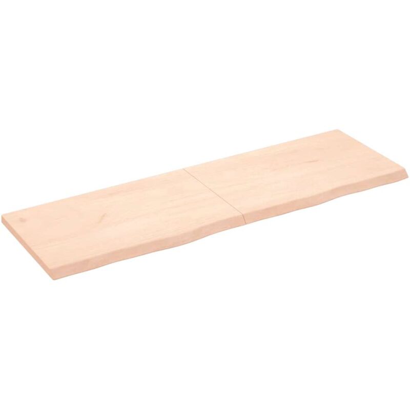 Vidaxl - Comptoir de salle de bain 160x50x(2-4)cm bois massif non traité