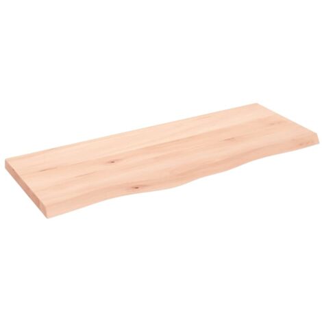 Comptoir de salle de bain,Meuble de salle de bain 100x40x(2-4)cm bois massif non traité CFW50505