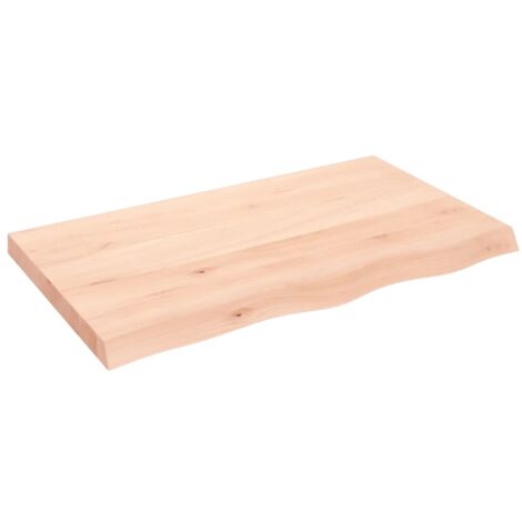Comptoir de salle de bain，Meuble de salle de bain 100x60x(2-6)cm bois massif non traité CFW50519
