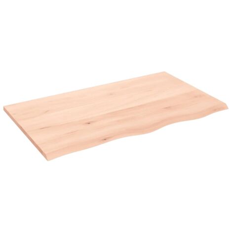 Comptoir de salle de bain，Meuble de salle de bain 100x60x2 cm bois massif non traité CFW50523