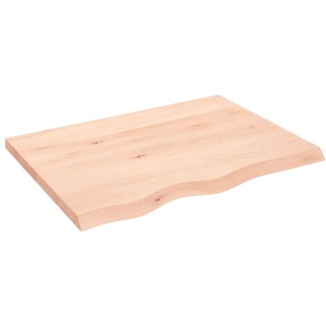 Comptoir de salle de bain,Meuble de salle de bain 80x60x(2-4) cm bois massif non traité CFW50616