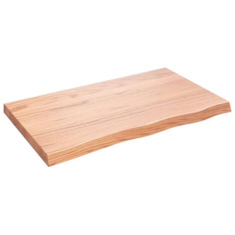 Comptoir de salle de bain，Meuble de salle de bain marron 100x60x(2-6) cm bois traité CFW50626