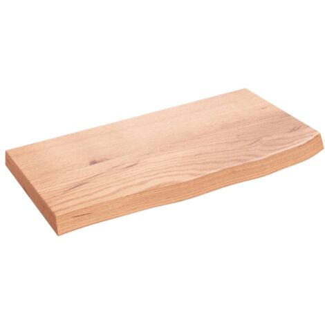 Comptoir de salle de bain，Meuble de salle de bain marron 60x30x(2-4) cm bois traité CFW50683