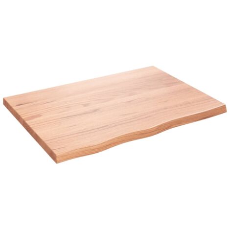 Comptoir de salle de bain,Meuble de salle de bain marron 80x60x(2-4) cm bois traité CFW50696
