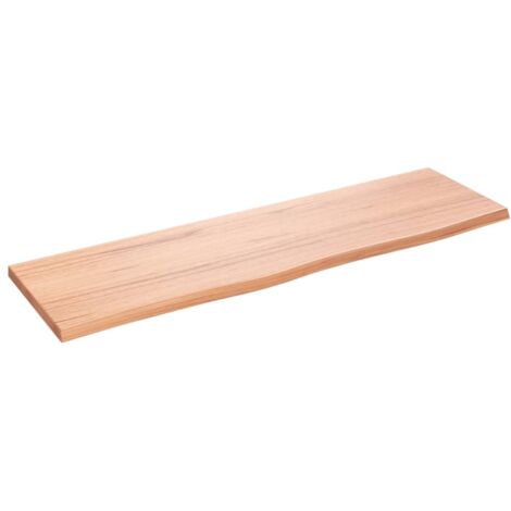 Comptoir de salle de bain，Meuble de salle de bain marron clair 100x30x2 cm bois traité CFW50698