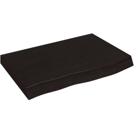 Comptoir de salle de bain,Meuble de salle de bain marron foncé bois massif traité CFW50790
