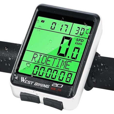 computer da bici, contachilometri, wireless, impermeabile
