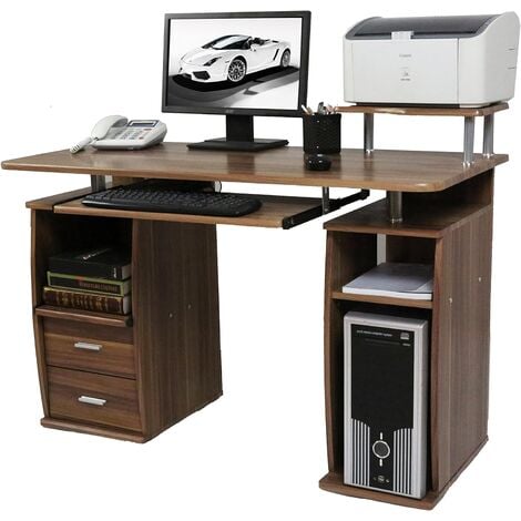 Cherrytree Furniture Computer Desk With Cupboard Drawers And