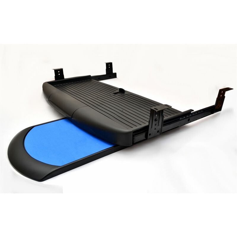 Computer Keyboard Tray With Mouse Pad - Colour Black