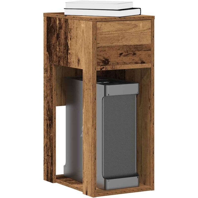 Vidaxl - Computerschrank Mit Schublade Altholz-optik 30x44x74 Cm