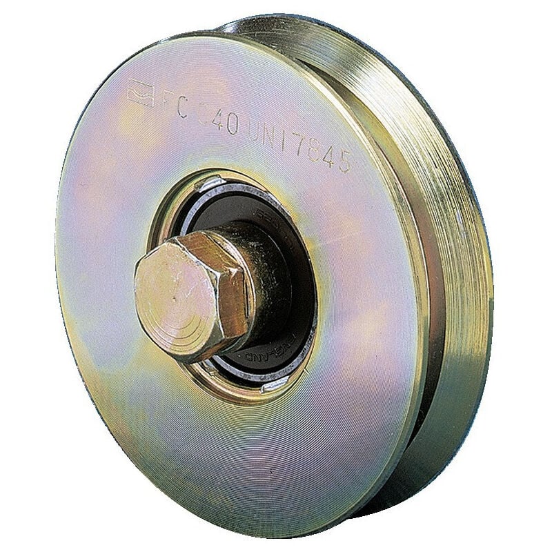 Galet à gorge V à décharge 100mm - FRATELLI COMUNELLO - 306Y-100