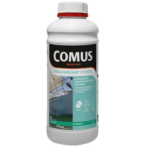 Comus – Détartrant désoxydant gelcoat 1L – Action immédiate et en profondeur – Ravive blancheur et couleurs – Pour usage professionnel