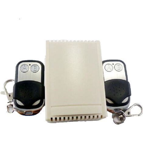 Con 2 controles remotos EV1527, relé de retardo inalámbrico 433M de 12 V CC, ajustable de 1 s a 130 h