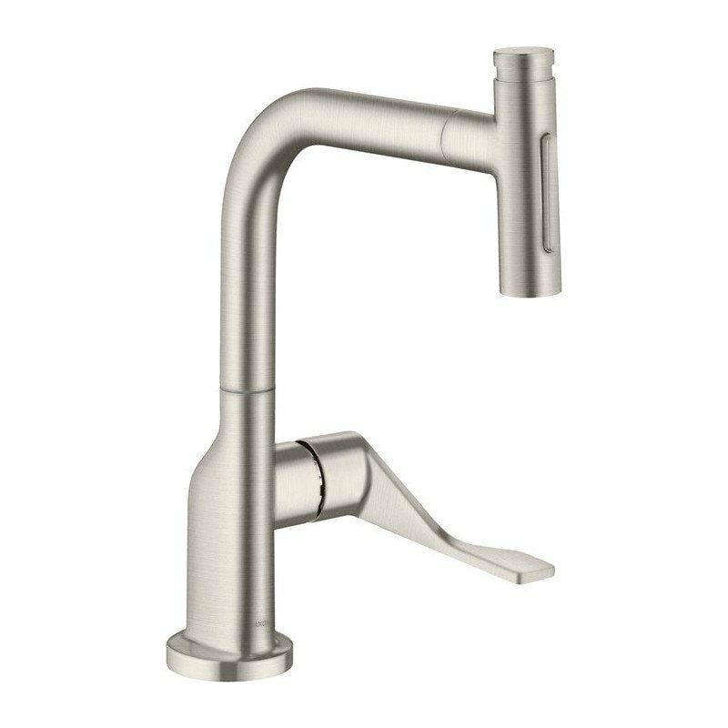 

Hansgrohe - con cocina Select, ducha extraíble 2 jets look acero inoxidable