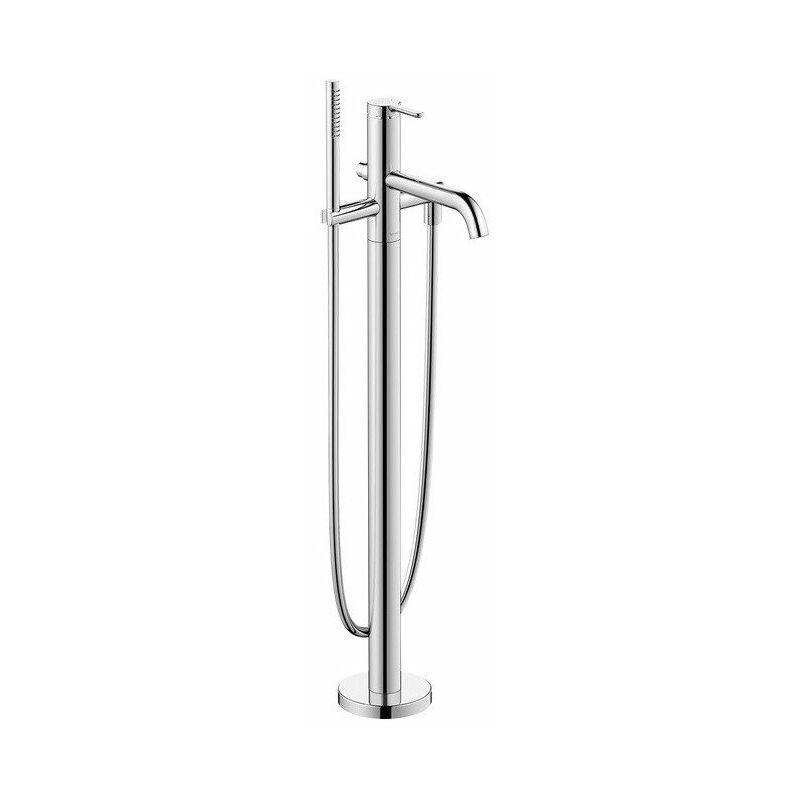 

Duravit - con mezclador bañera-ducha en el suelo DU C.1. Altura 914 extensión 200mm. Negro mate