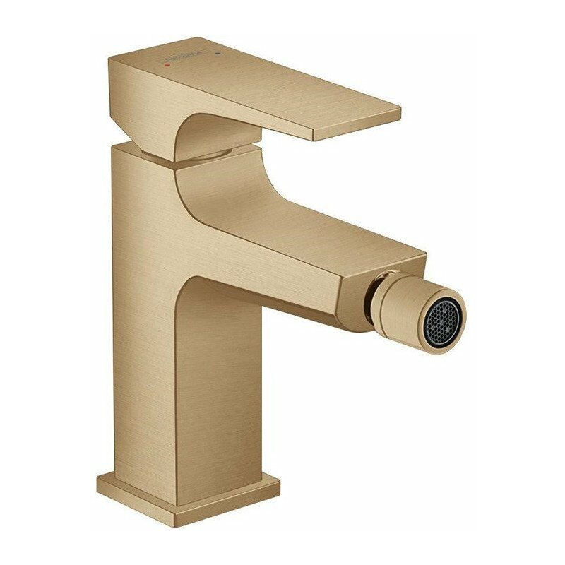 

Hansgrohe - con palanca de bidé palanca de manija, Desagüe Push-Open bronce cepillado