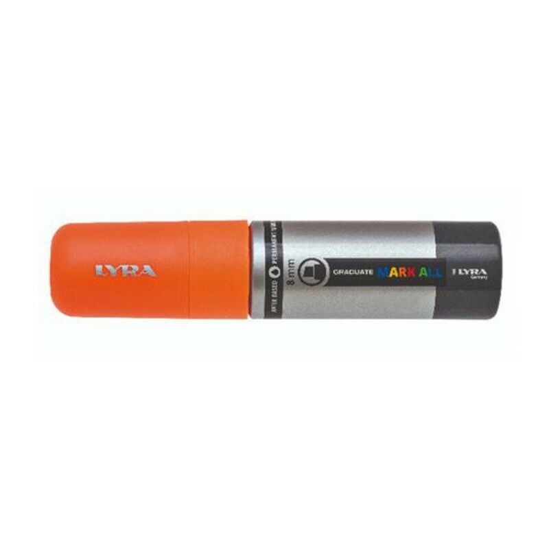 Image of Lyra mark all punta large 8mm. arancione fluo x1