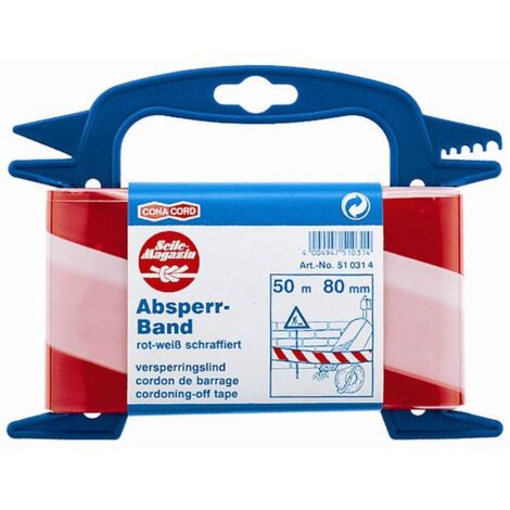 Conacord Absperrband 50 m 80 mm breit Absperrband