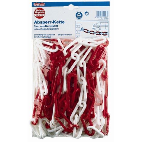 Conacord Absperrkette 6 mm rot weiß 5 m UV-beständig, schwimmfähig Ketten