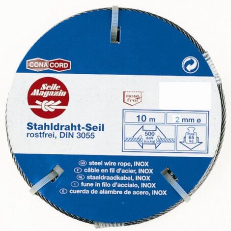 Conacord Drahtseil Ø 2 mm x 10 m Seile