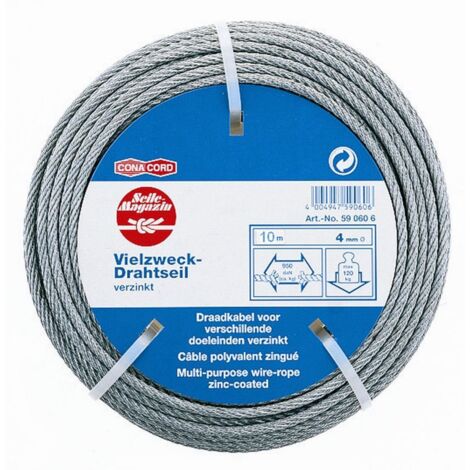 Conacord Drahtseil Ø 4 mm x 10 m Seile