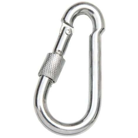 Conacord Karabinerhaken 7x70 mm Karabiner Haken Schraubkarabiner Feuerwehrhaken