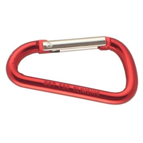 Conacord Karabinerhaken 80 mm Alu rot Karabiner Haken Schnapphaken Schlüssel