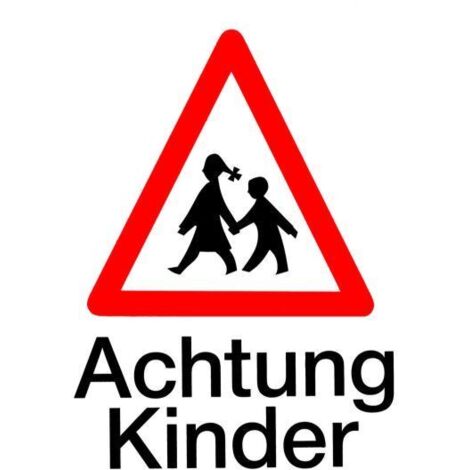 Conacord Klebeschild Achtung Kinder Klebeschild