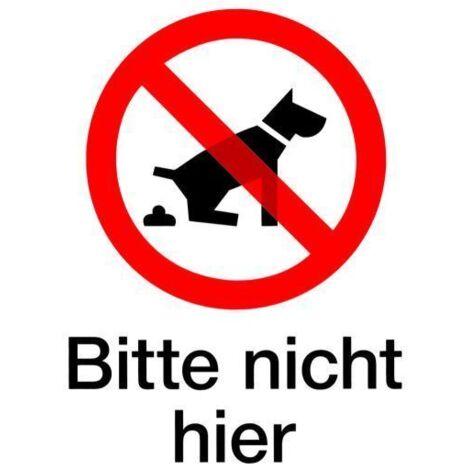 Conacord Klebeschild Bitte nicht hier Klebeschild