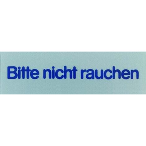 Conacord Klebeschild Bitte nicht Rauchen Klebeschild