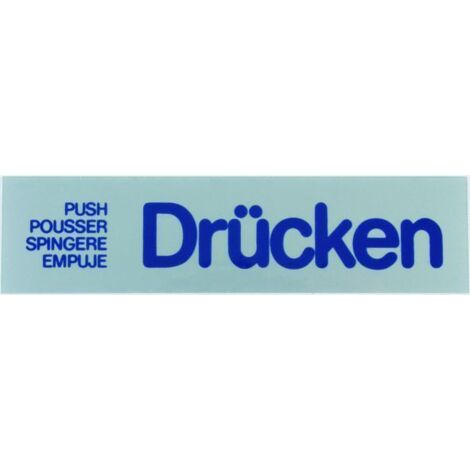 Conacord Klebeschild Drücken Klebeschild
