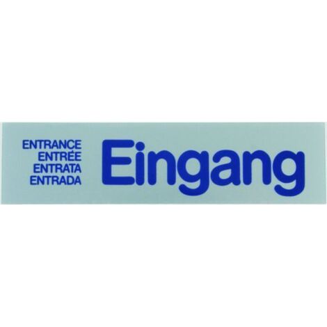 Conacord Klebeschild Eingang Klebeschild