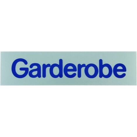 Conacord Klebeschild Garderobe Klebeschild