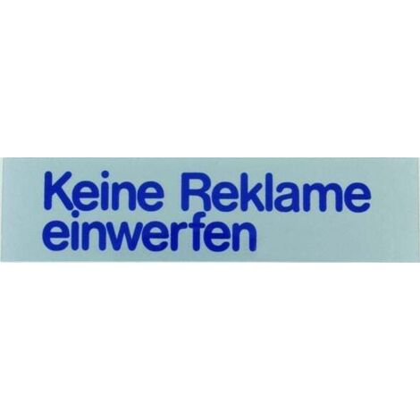 Conacord Klebeschild Keine Reklame einwerfen Klebeschild