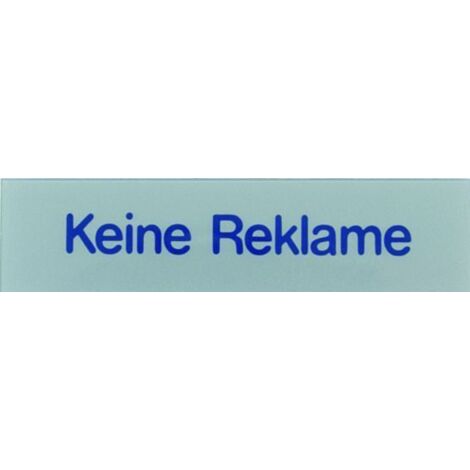 Conacord Klebeschild Keine Reklame Klebeschild