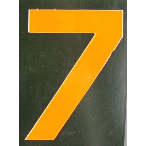 Conacord Reflektierende Klebezahl 7 orange 80 mm 7 Klebebuchstaben & Zahlen
