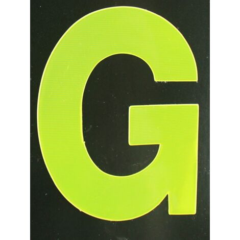 Conacord Reflektierender Klebebuchstabe G gelb G Klebebuchstaben & Zahlen